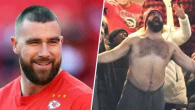 travis kelce shirtless